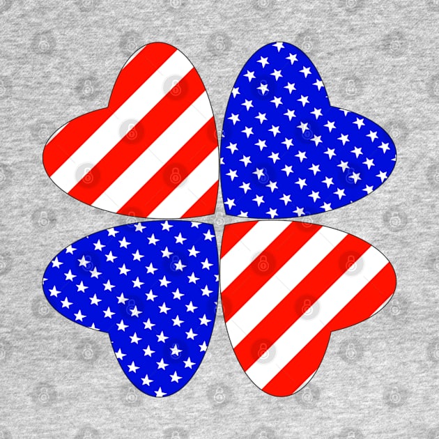 American Flag in Heart shape by SemDesigns